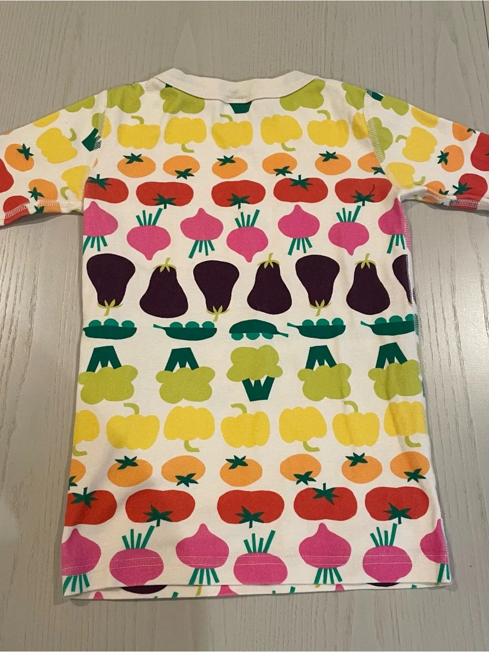 Hanna Andersson HannaJams Short John Pajama Set (Vegetable Garden Earth) - 8 130